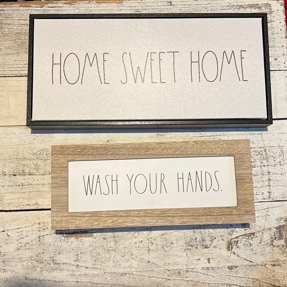 Rae Dunn house signs